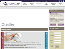 Tablet Screenshot of magellangroup.com